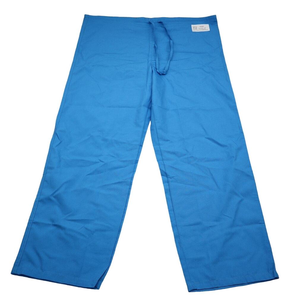 Dickies Pants Womens L Blue Medical Uniforms Adjustable Straight Bottoms